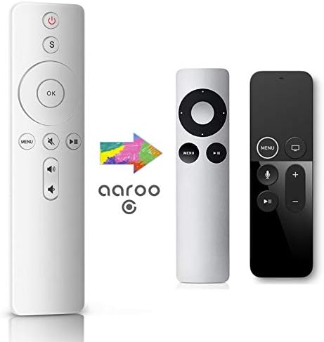 Aaroogo S-B-Button Remote [w/ טלוויזיה כרך/ אילם וקלט] מתאים לנגן הטלוויזיה APL A1842 A1625 A1427